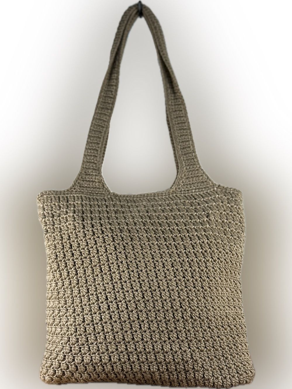 The Sak Tan Crochet Tote Shoulder Bag